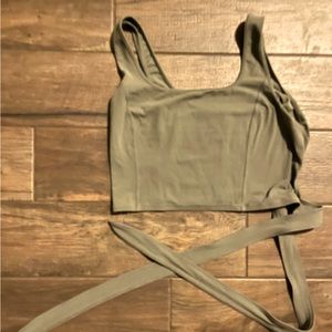 Lululemon Olive Wrap Tank